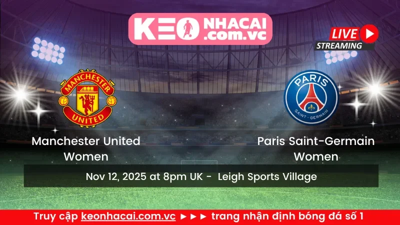 Manchester United Women vs Paris Saint-Germain Women